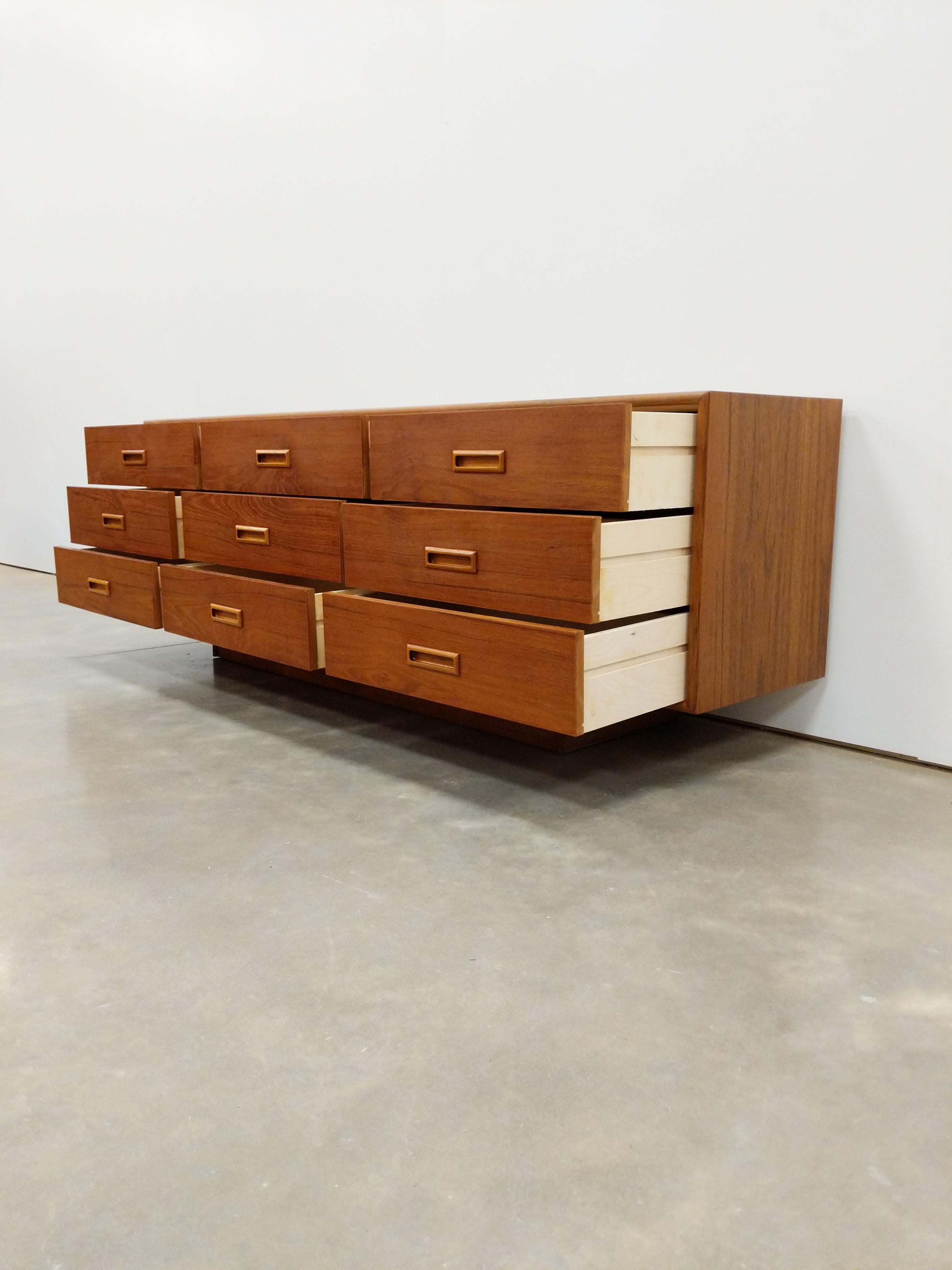 Mid-Century Modern Vintage Mid Century Modern Teak Dresser