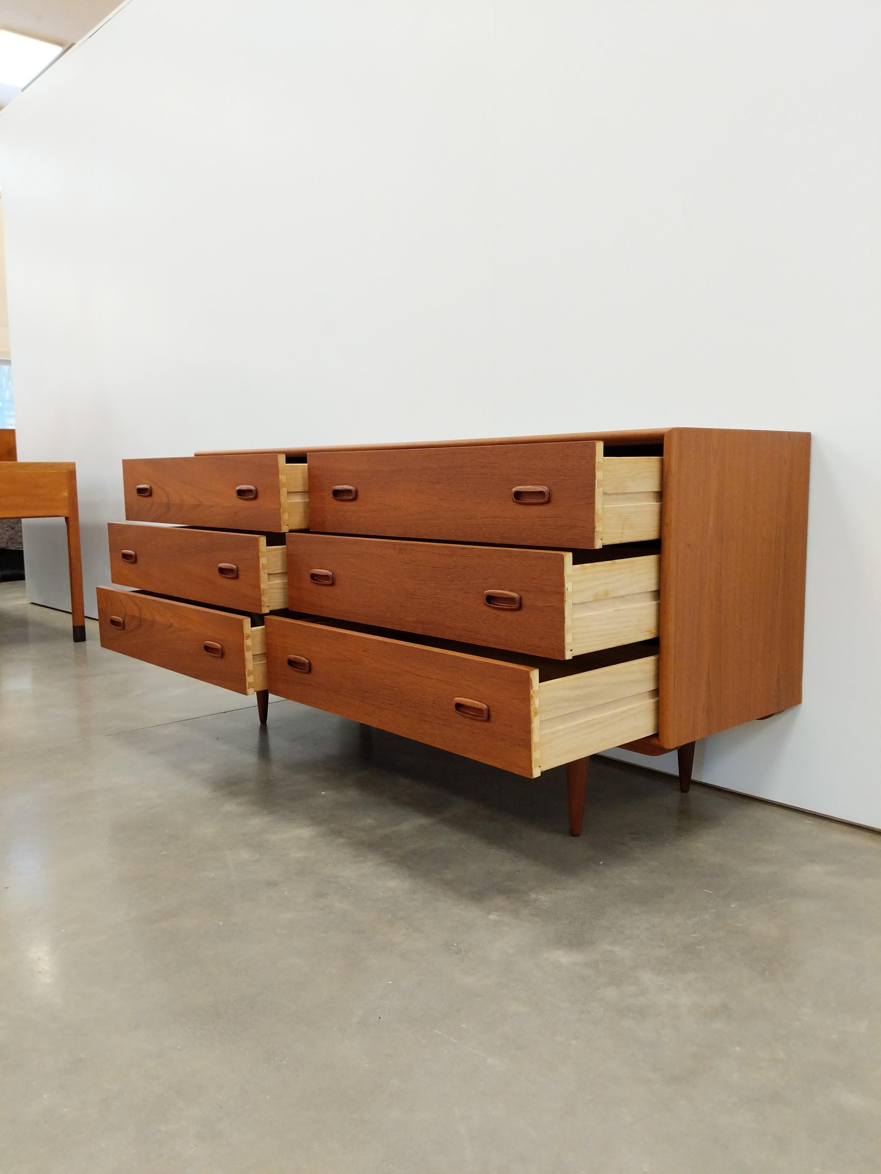 Mid-Century Modern Vintage Mid Century Modern Teak Dresser