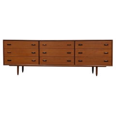 Vintage Mid Century Modern Teak Dresser