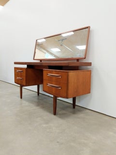Vintage Mid Century Modern Teck Dressing Table / Desk by G Plan
