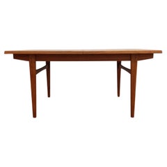 Vintage Mid Century Modern Teak Expandable Dining Table