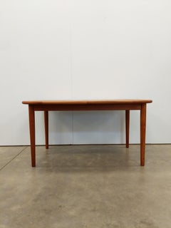 Vintage Mid Century Modern Teak Extendable Dining Table
