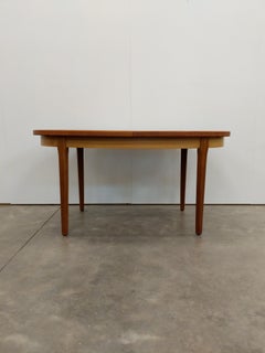 Vintage Mid Century Modern Teak Extendable Dining Table