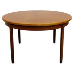 Vintage Mid Century Modern Teak Extendable Dining Table