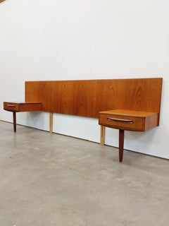 Vintage Mid Century Modernes Kopfteil aus Teakholz von G-Plan