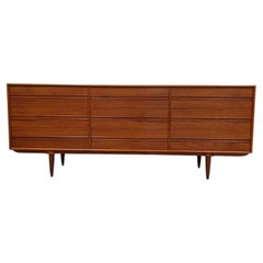 Vintage Mid Century Modern Teak Low Dresser