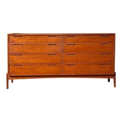 vintage lowboy dresser Vintage Mid-Century Modern Teak Lowboy Dresser by William Watting