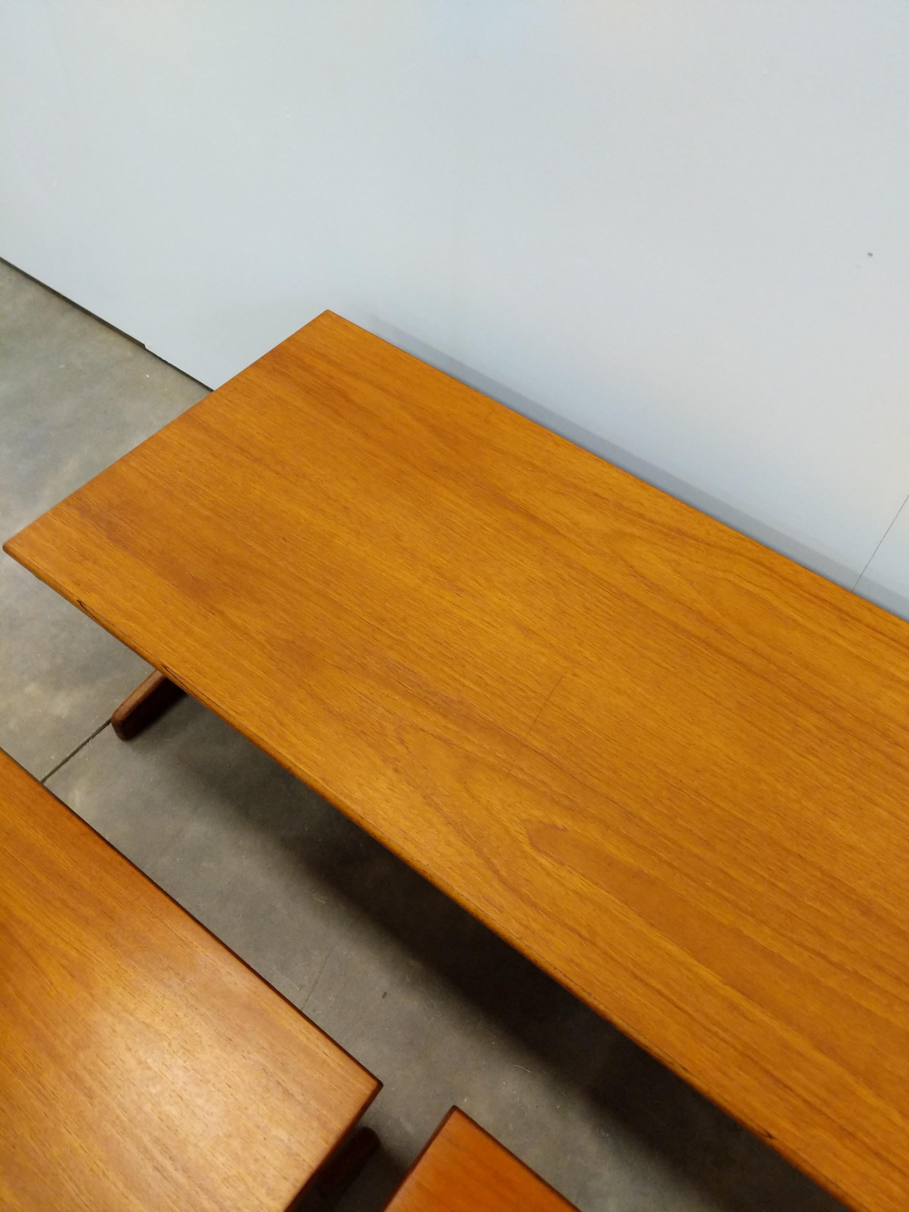 20th Century Vintage Mid Century Modern Teak Nesting Tables by Portwood For Sale