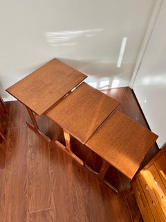 Vintage Mid-Century Modern Teak Nesting Tables