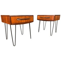 Vintage Mid-Century Modern Teak Nightstands by G Plan, a Pair