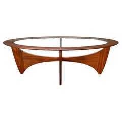Retro Mid-Century Modern Teak Oval "Astro" Coffee Table by G Plan