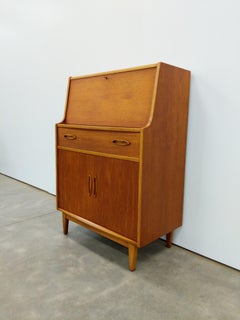Vintage Mid Century Modern Teak Secretary Desk by Jentique