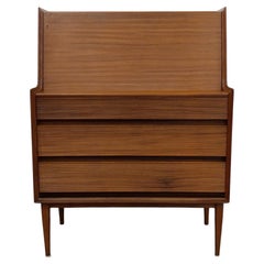 Vintage Mid Century Modern Teak Secretary Desk by Richard Hornby