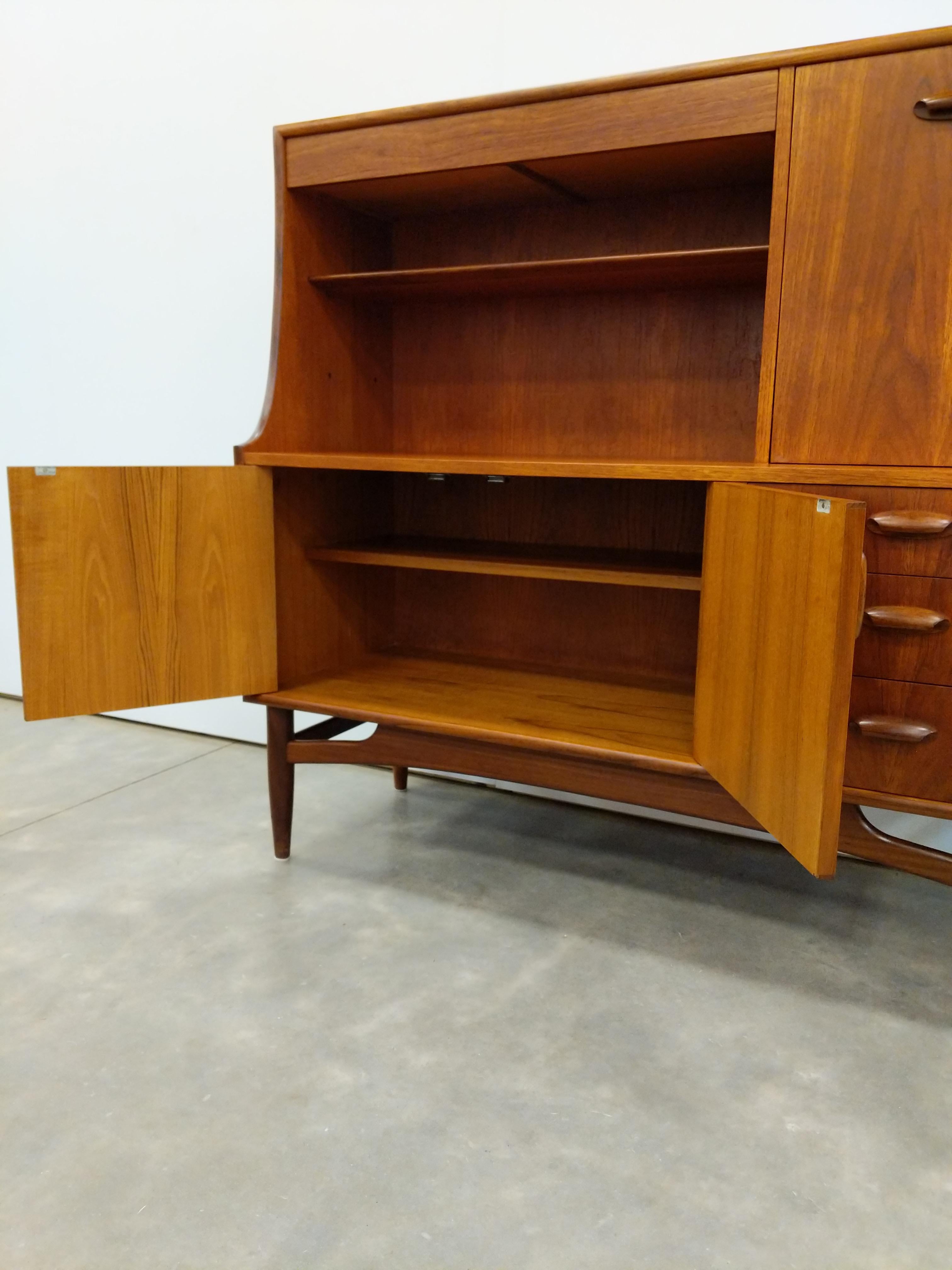 British Vintage Mid Century Modern Teak Sideboard by G Plan For Sale