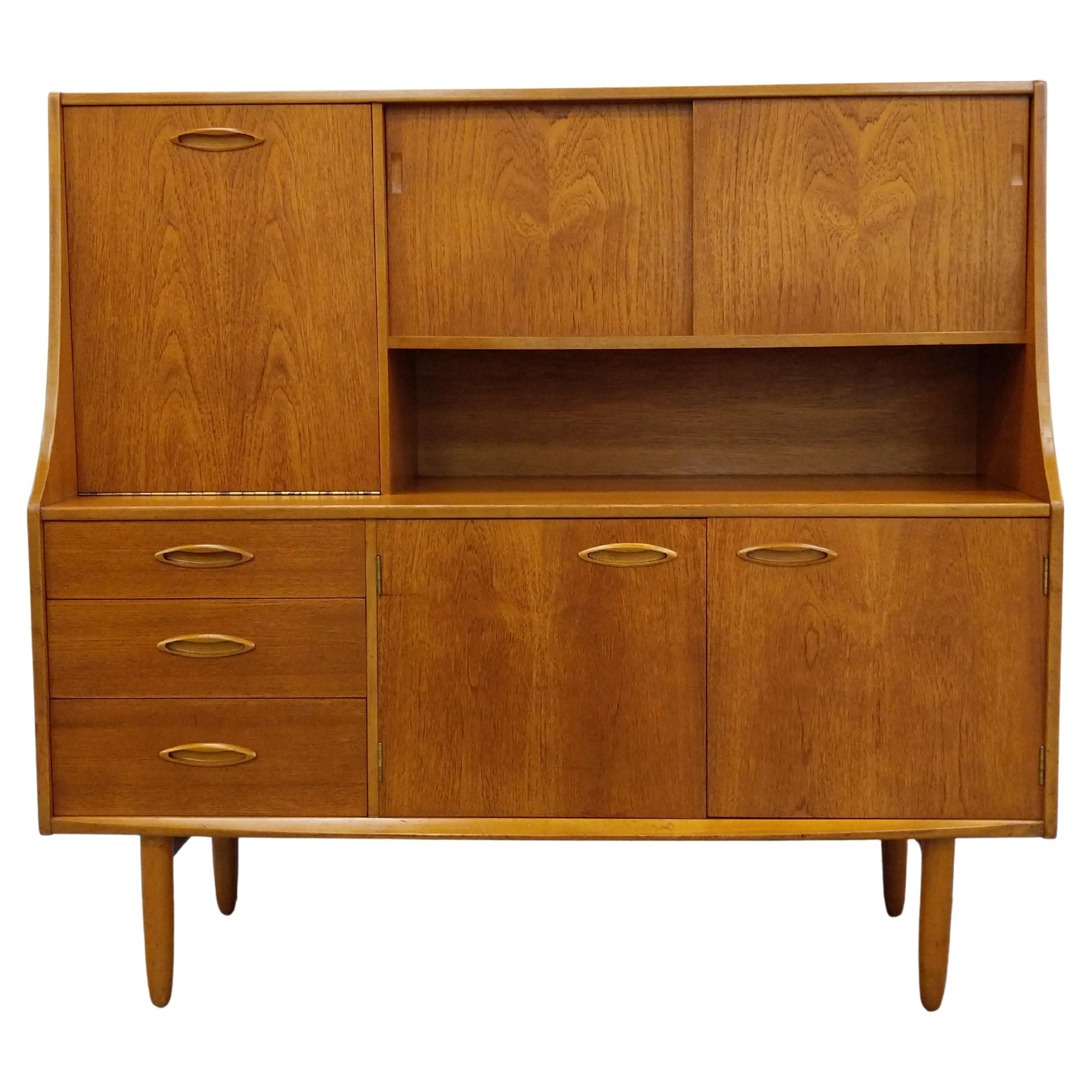 Vintage Mid Century Modern Teak Sideboard by Jentique For Sale