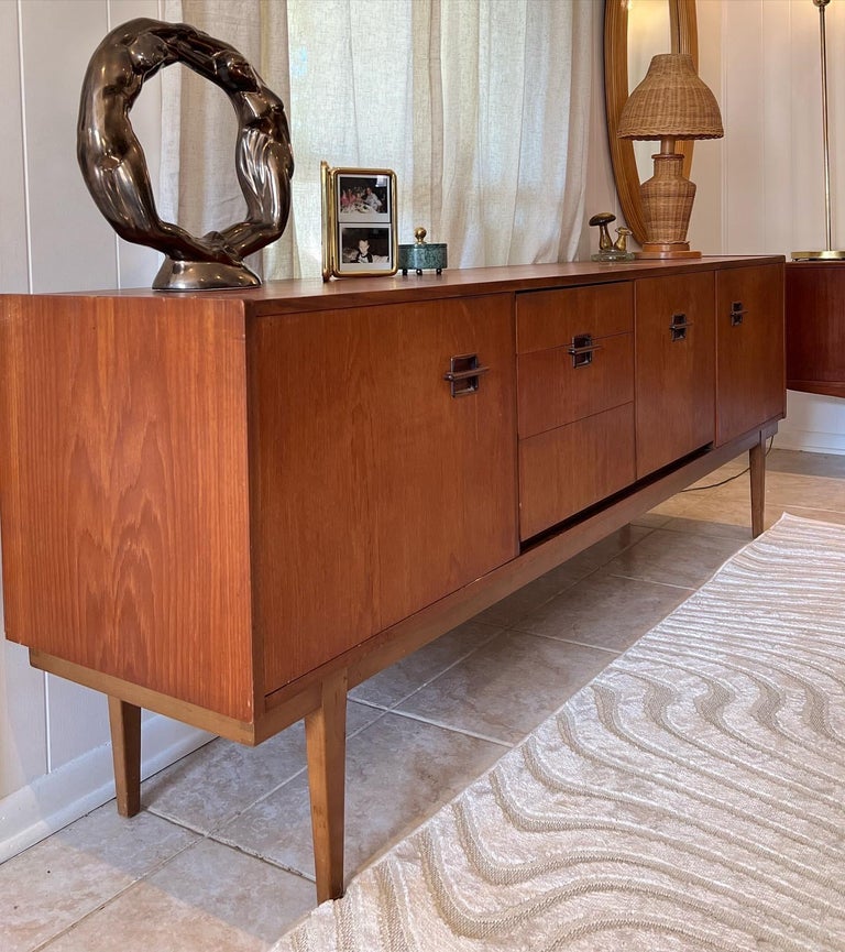 Vintage MidCentury Modern Teak Sideboard by Nathan Furniture at 1stDibs