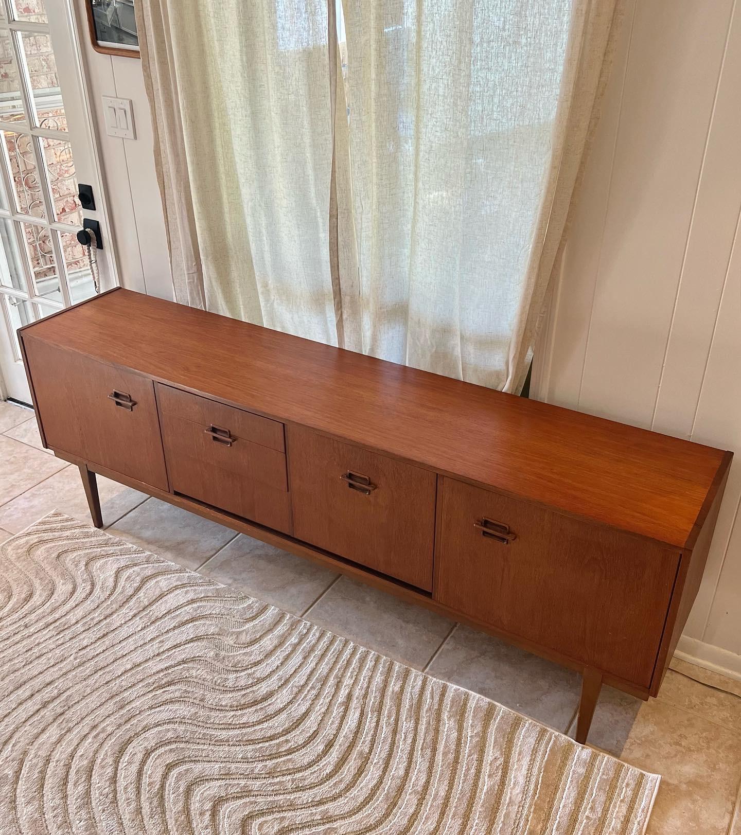 Mid-20th Century Vintage Mid-Century Modern Teak Sideboard by Nathan Furniture