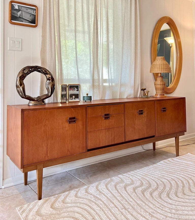 Vintage MidCentury Modern Teak Sideboard by Nathan Furniture at 1stDibs