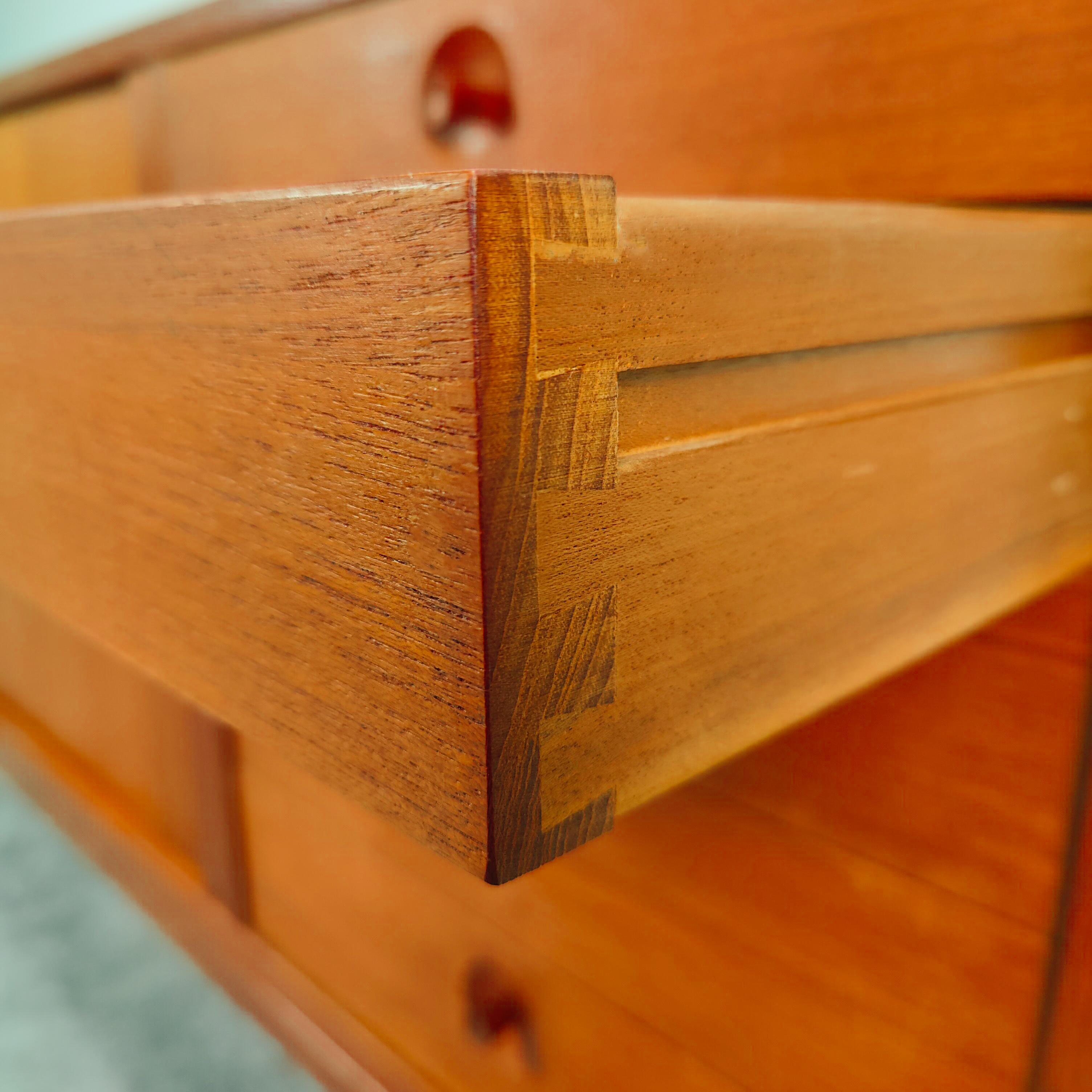 Vintage Mid-Century Modern Teak Sideboard Credenza By Nils Jonsson for Troeds In Good Condition In Chino Hills, CA