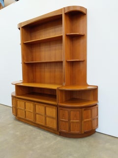 Vintage Mid Century Modern Teak Sideboard / Hutch by Nathan