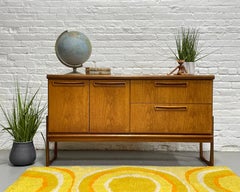 Vintage Mid Century Modern Teak Square Leg Credenza / Sideboard, c. 1960's