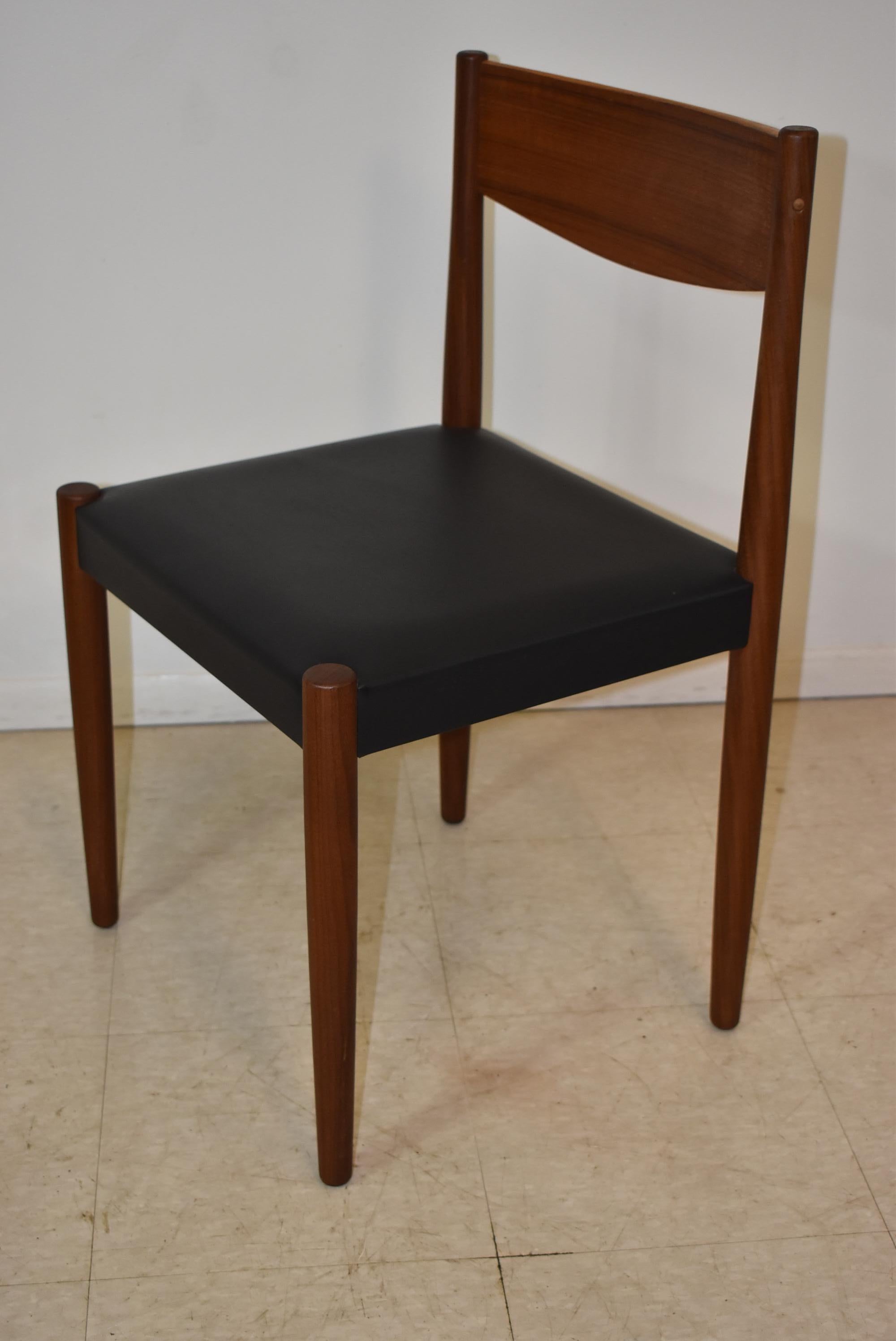 Vintage Mid-Century Modern Teak Table & Chairs Frem Rojle Denmark 2