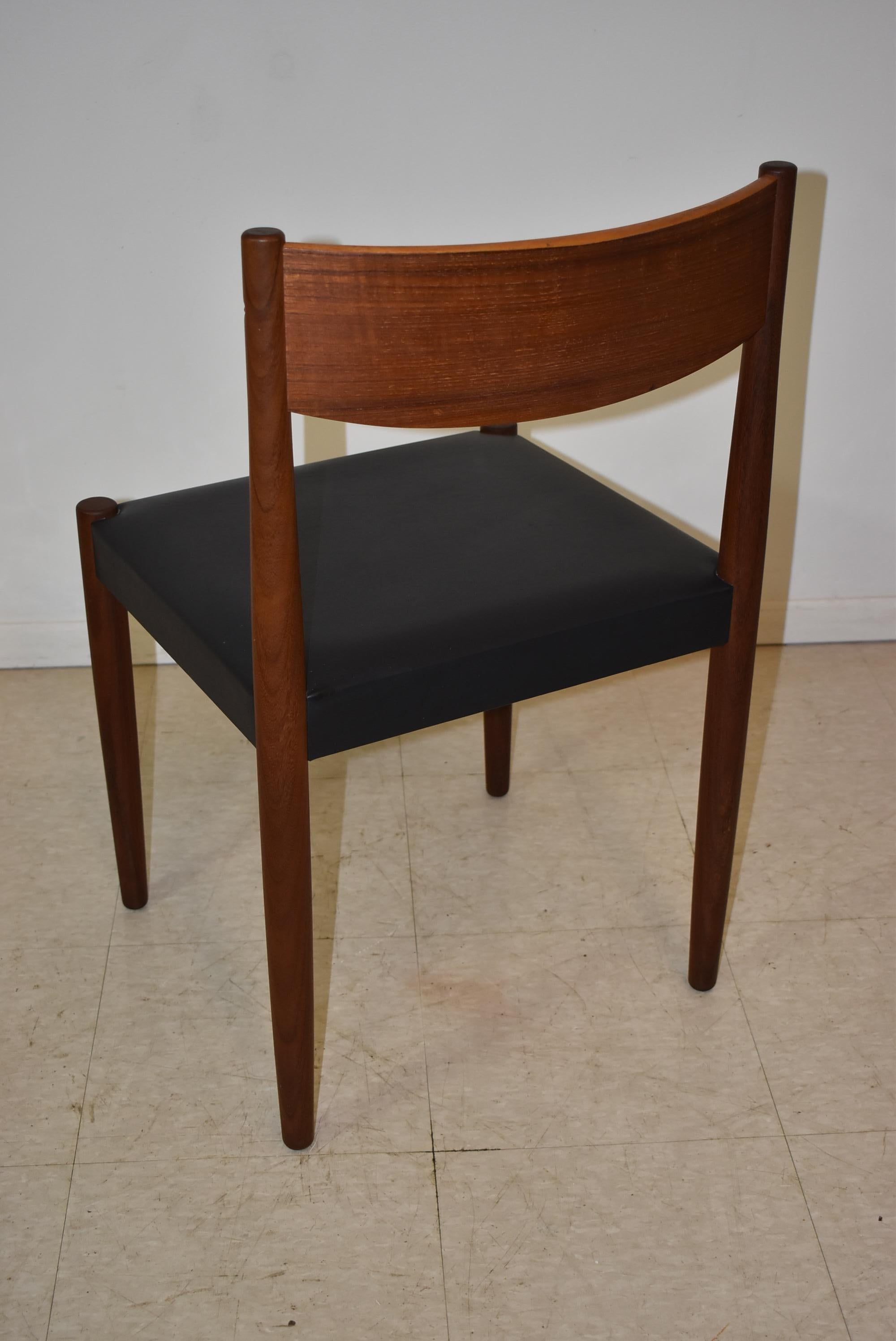 Vintage Mid-Century Modern Teak Table & Chairs Frem Rojle Denmark 3