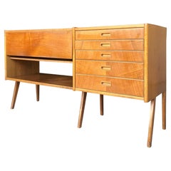 Vintage Mid Century Modern Teak Wood Credenza or Buffet Made in Sweden