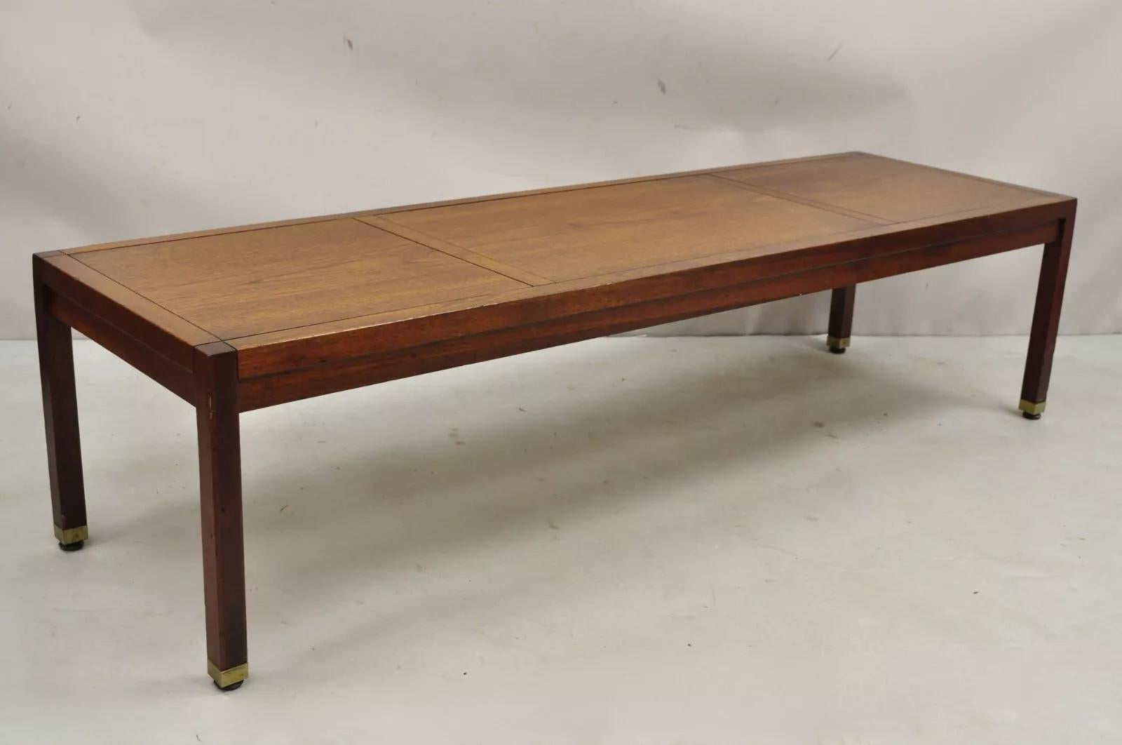 Rechteckiger Vintage-Couchtisch aus Teakholz im dänischen Stil, Mid-Century Modern, 60