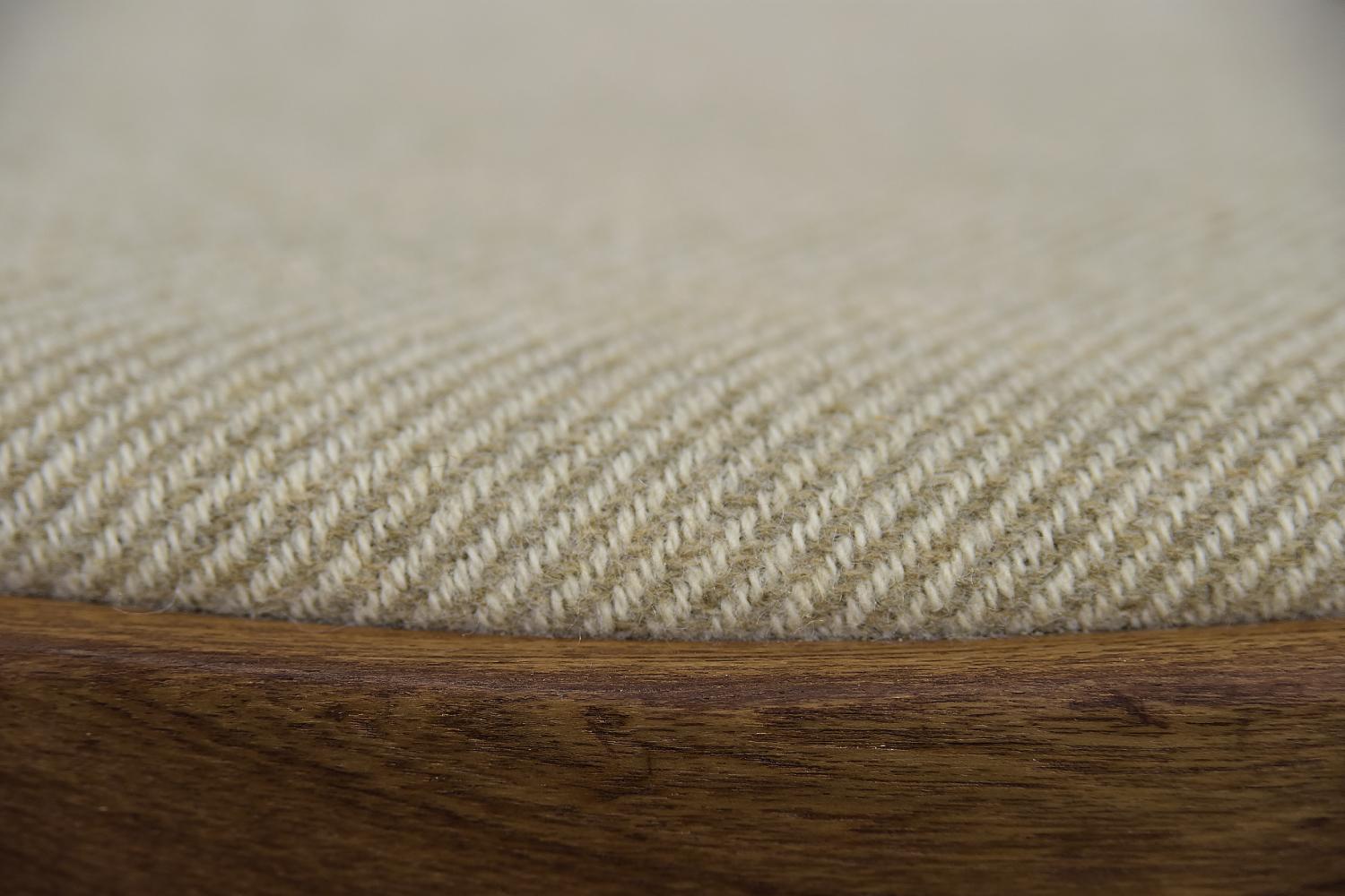 Silla de comedor vintage de madera de teca y tela, moderna de mediados de siglo, de Juul Kristensen en venta 4