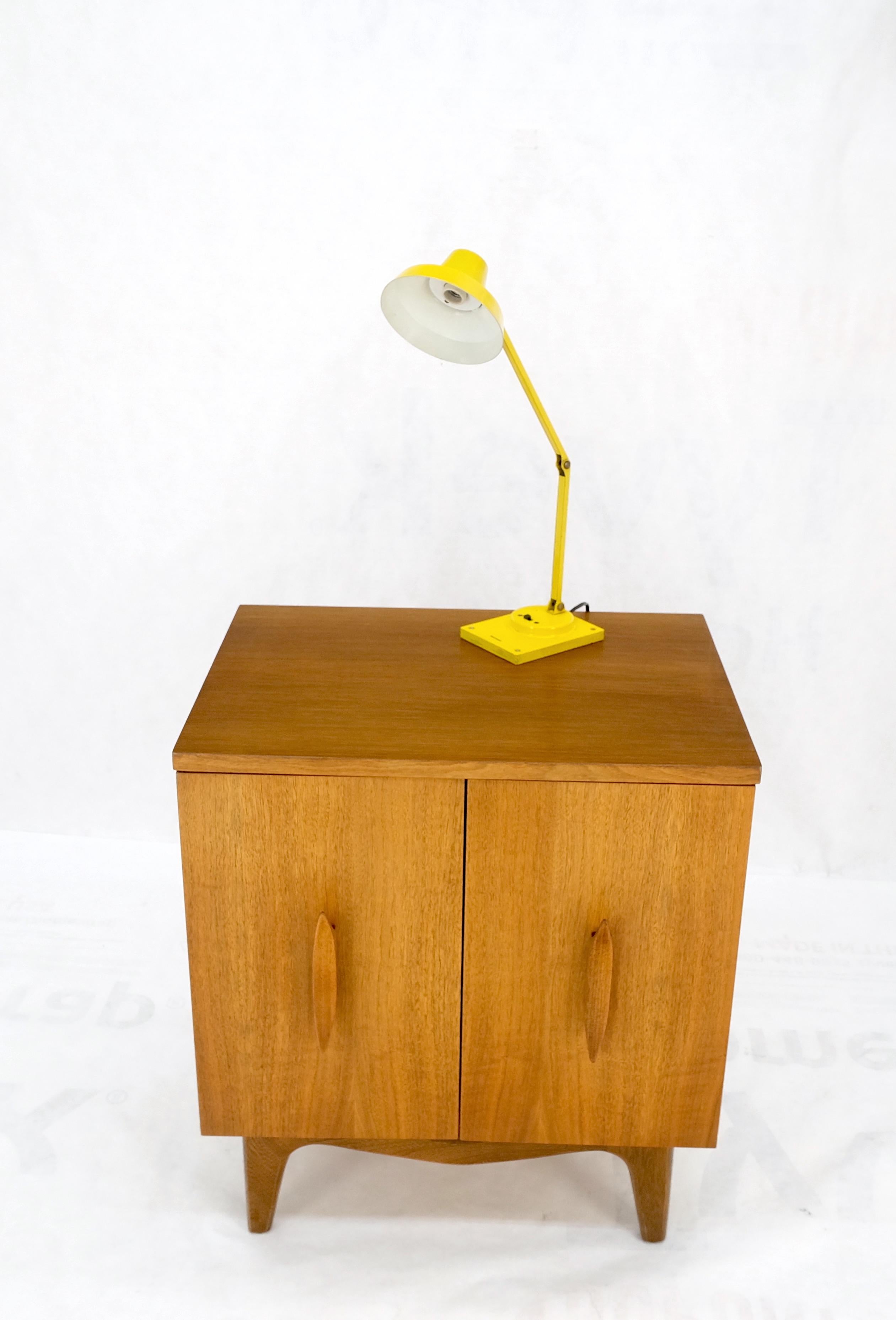 Vintage Mid-Century Modern Tensor Bright Yellow Enamel Adjustable Desk Lamp.