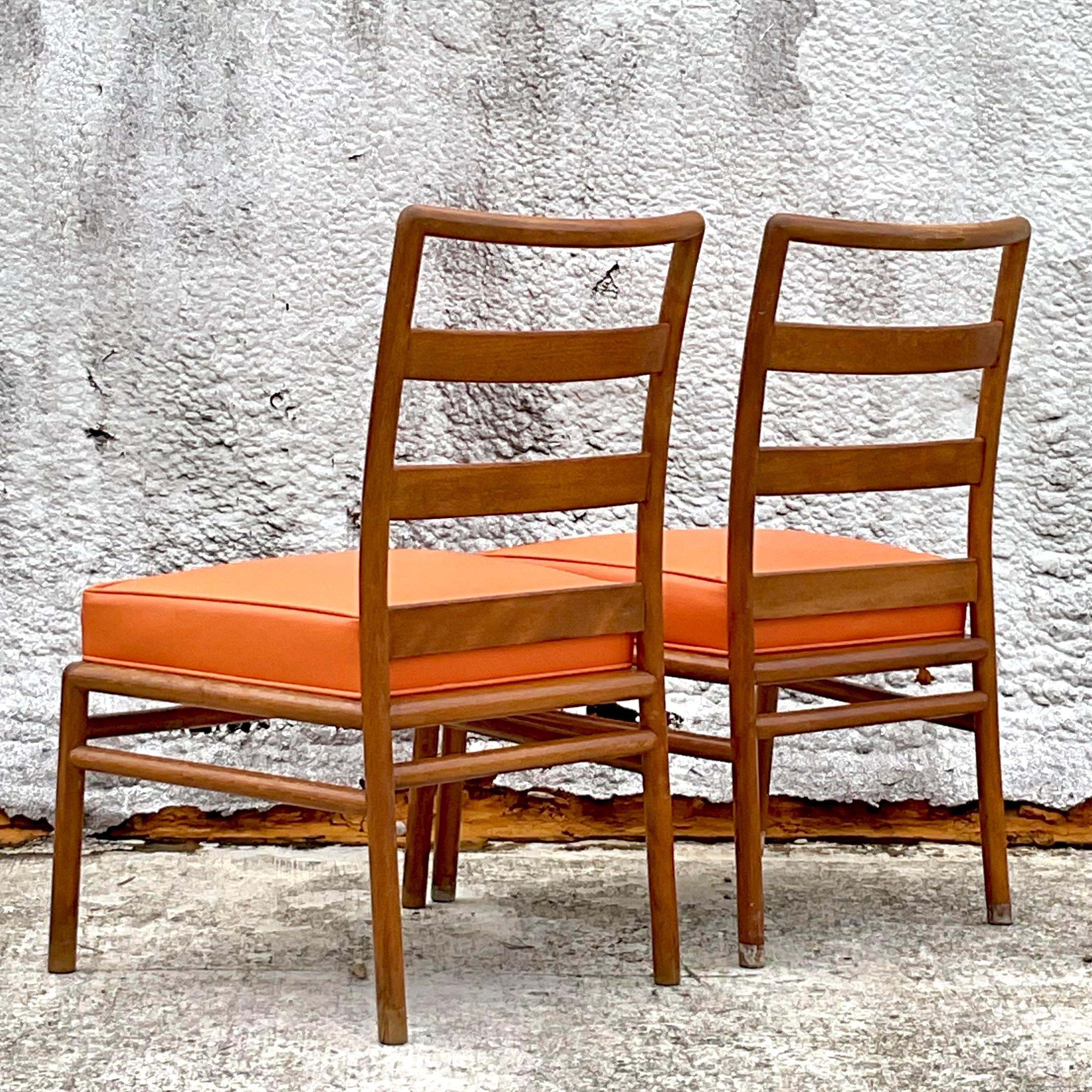 American Vintage Mid-Century Modern t.h. Robsjohn Gibbings Arm Chair - a Pair