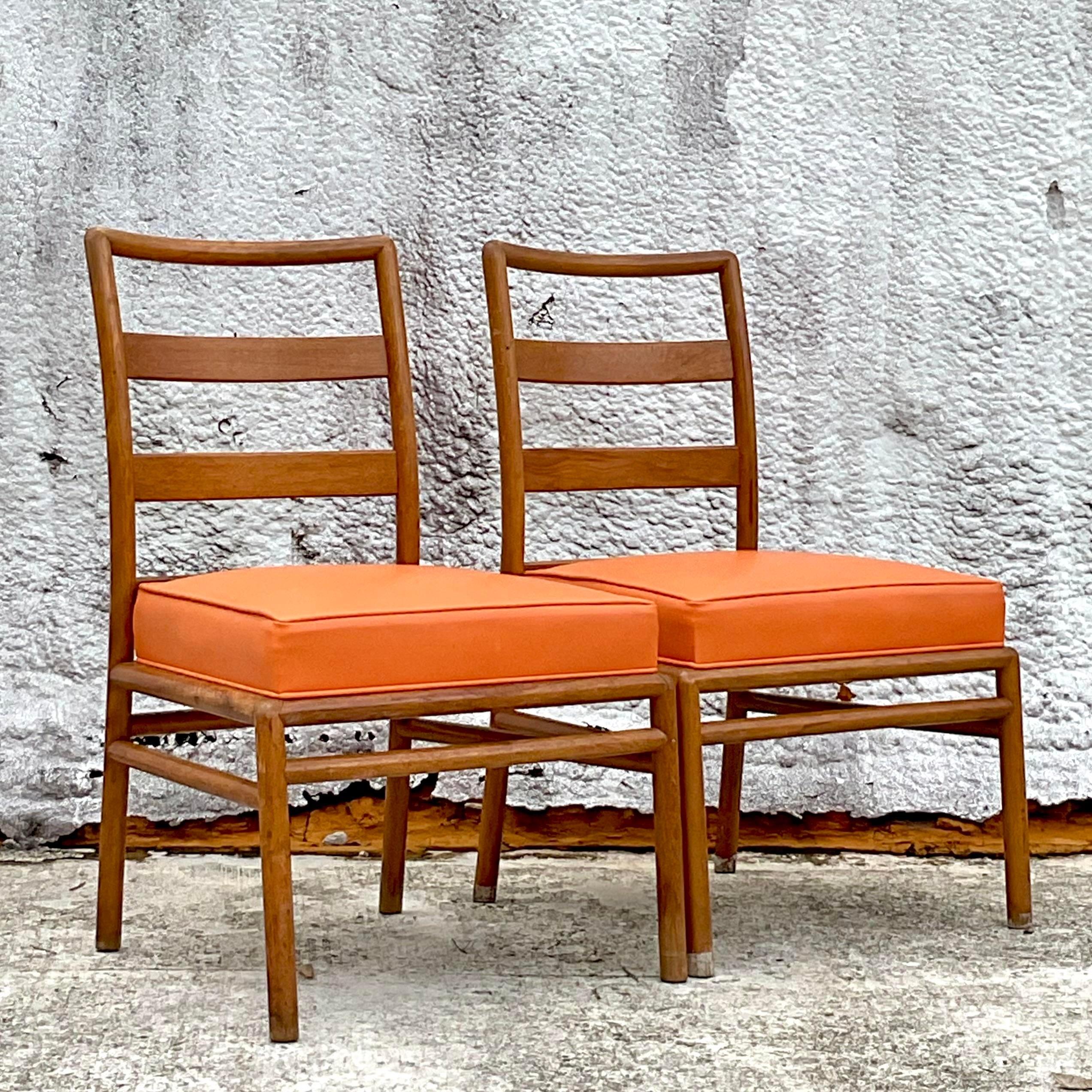 Vintage Mid-Century Modern t.h. Robsjohn Gibbings Arm Chair - a Pair 1