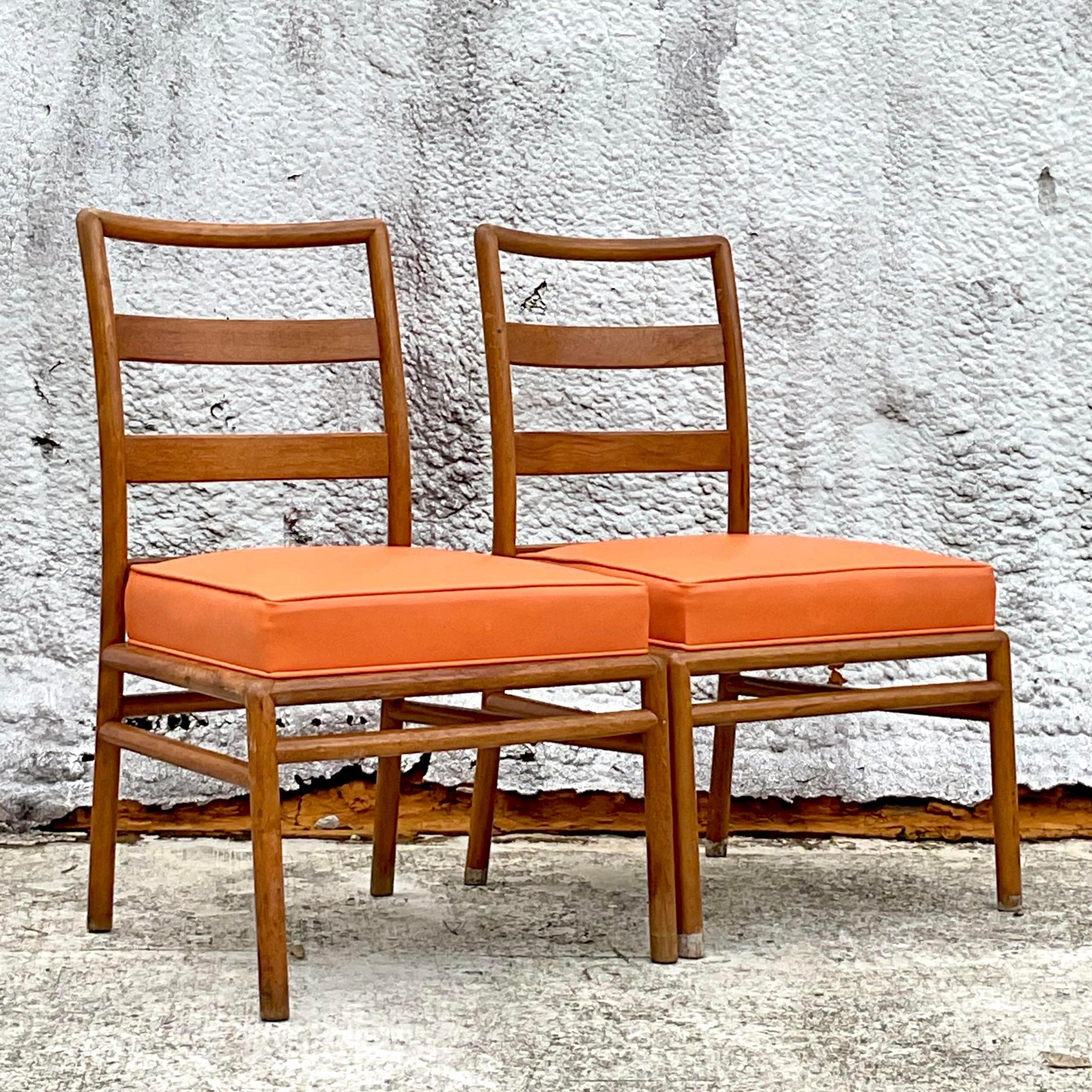 Vintage Mid-Century Modern t.h. Robsjohn Gibbings Arm Chair - a Pair 2