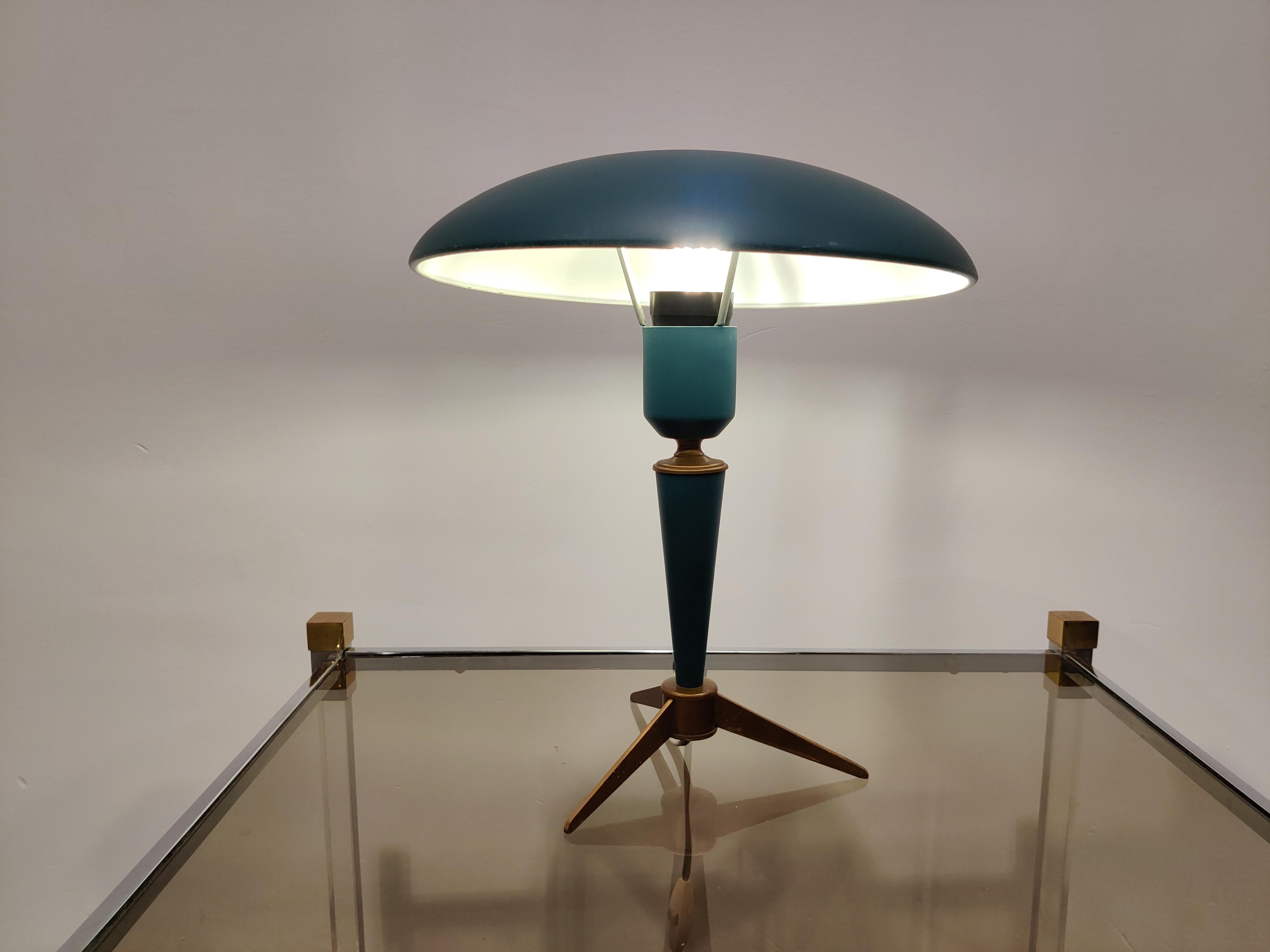 Vintage Mid-Century Modern Tripod Table Lamp by Louis Kalff for Philips, 1950s 4