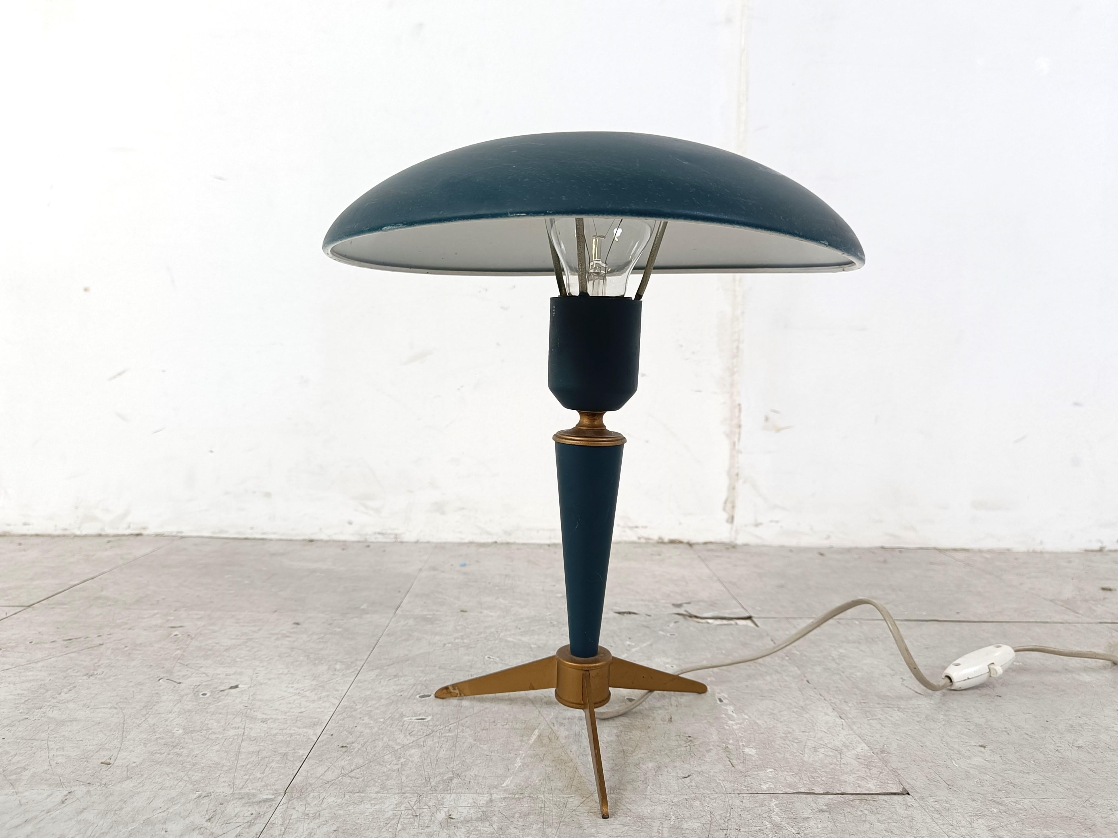 Belgian Vintage Mid-Century Modern Tripod Table Lamp by Louis Kalff for Philips For Sale