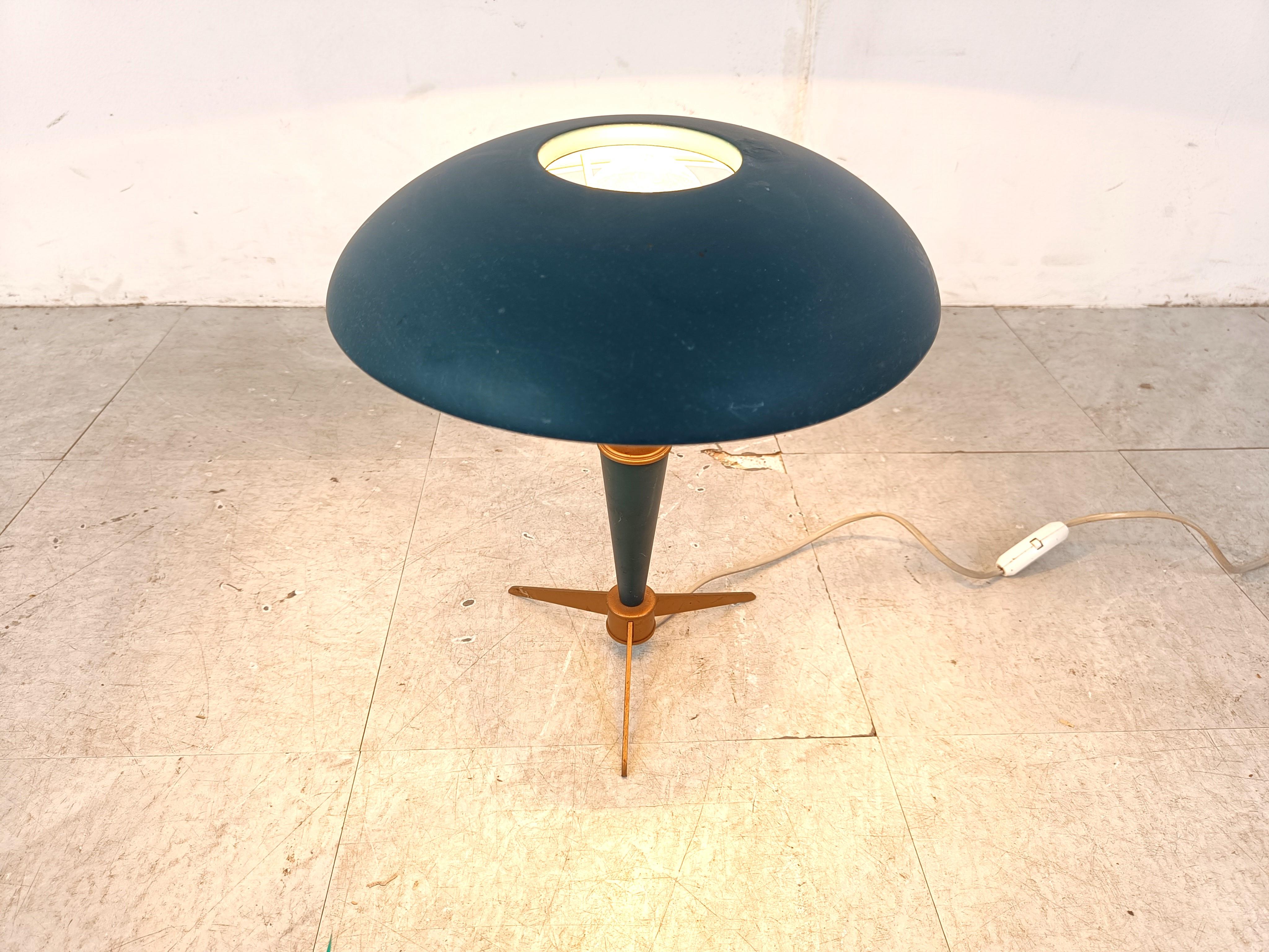 Mid-20th Century Vintage Mid-Century Modern Tripod Table Lamp by Louis Kalff for Philips For Sale