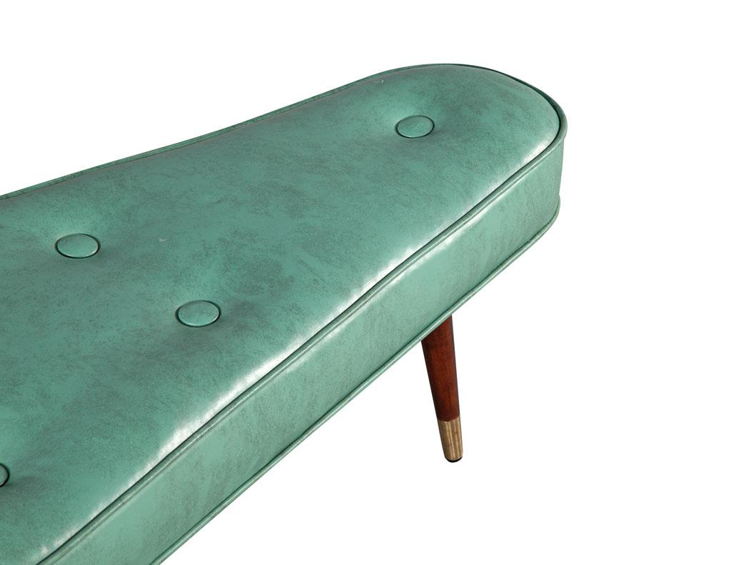 turquoise bench