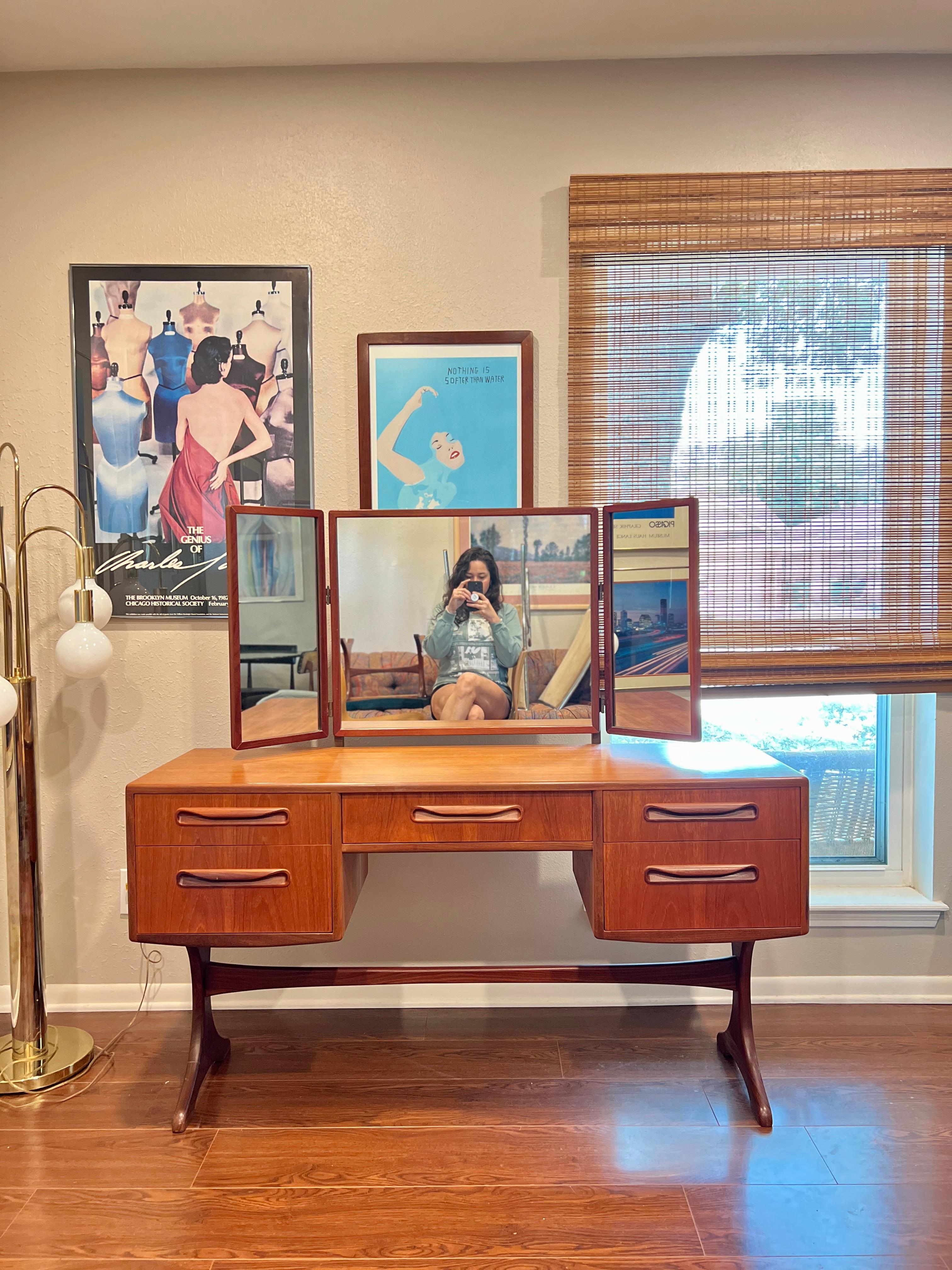 Vintage Mid-Century Modern Vanity / Desk by G-Plan, Part of Their Fresco Range 1