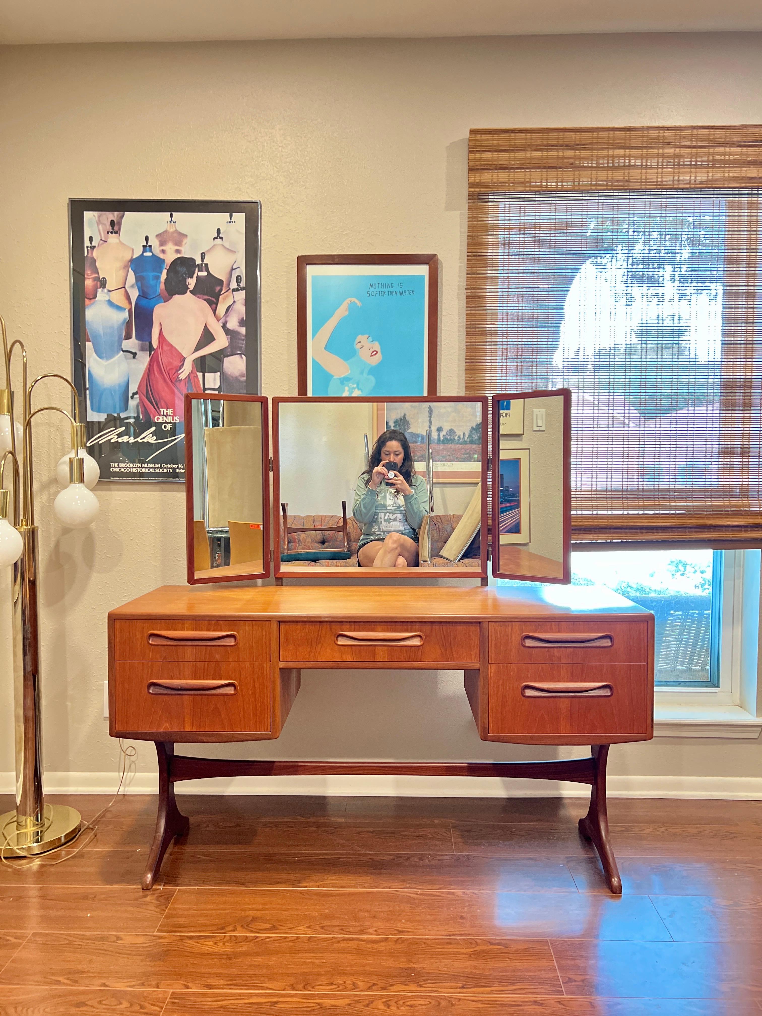 vintage mid century vanity