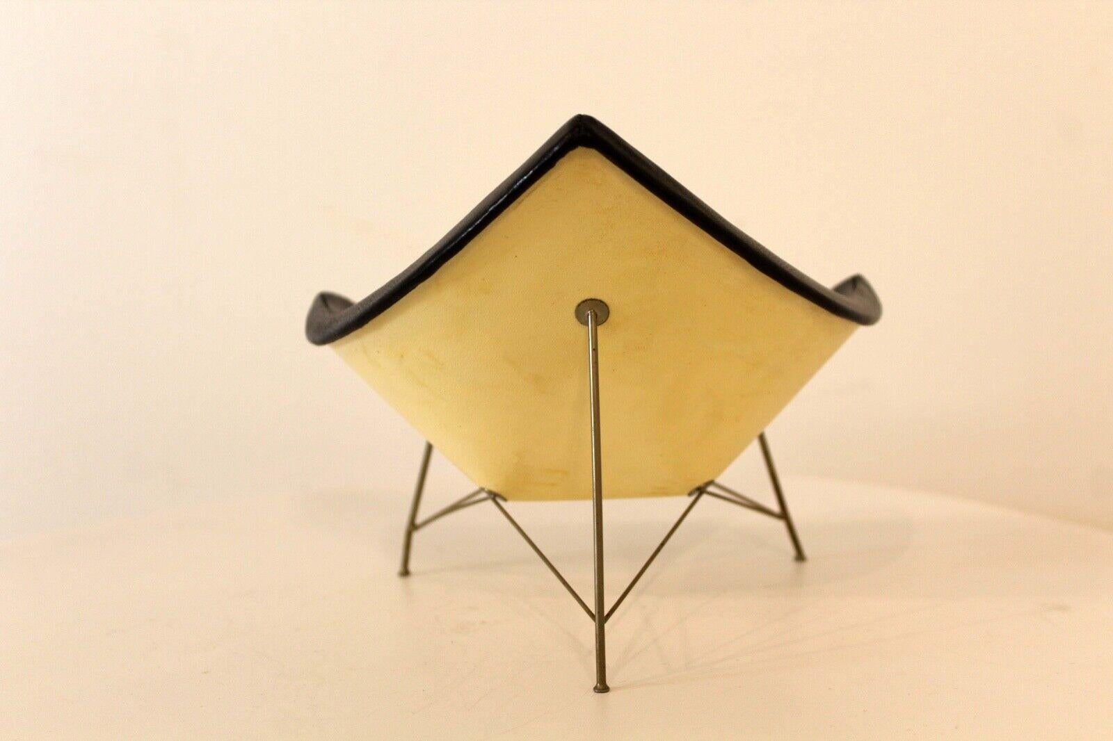 Leather Vintage Mid-Century Modern Vitra Museum Miniature George Nelson Coconut Chair