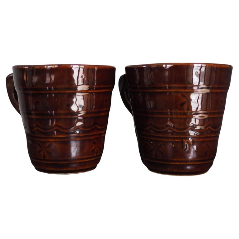 Vintage MidCentury Modern Wabi Sabi Coffee Cups For Sale at 1stDibs