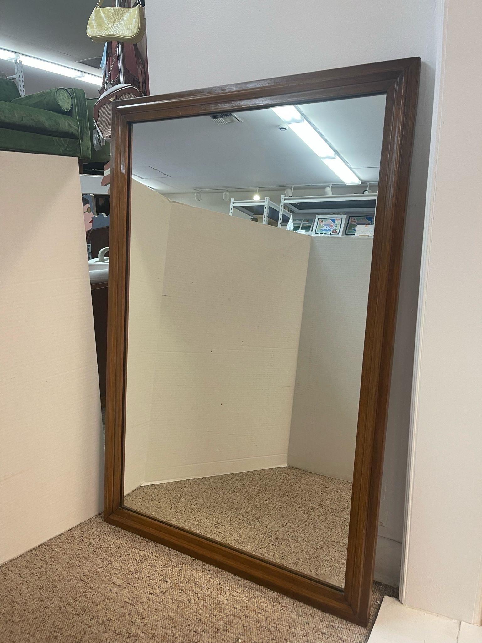 Vintage Mid Century Modern Wall Mirror. Circa 1970s. In Good Condition For Sale In Seattle, WA