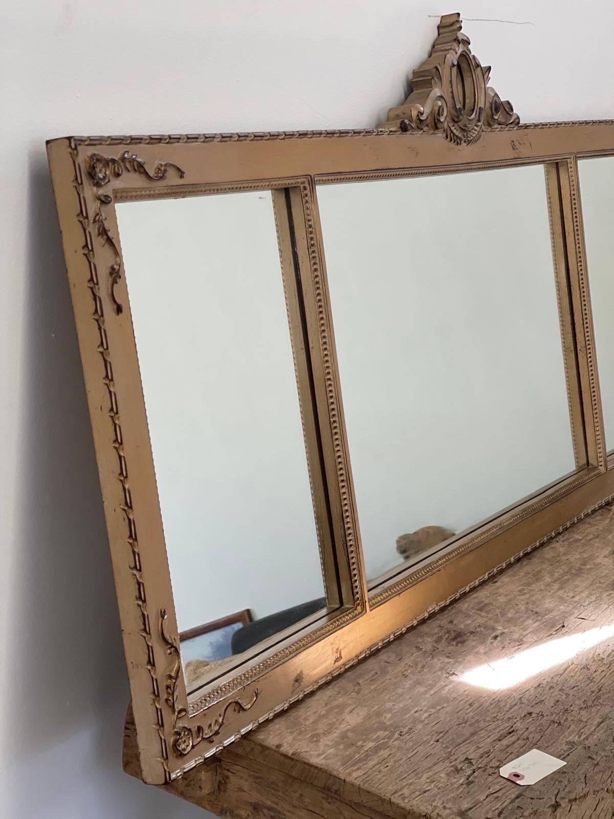 Fin du 20e siècle Miroir mural moderne du milieu du siècle dernier en vente