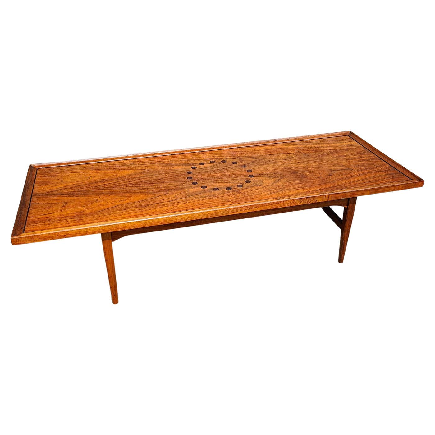 Vintage MidCentury Modern Walnut and Rosewood Drexel Declaration