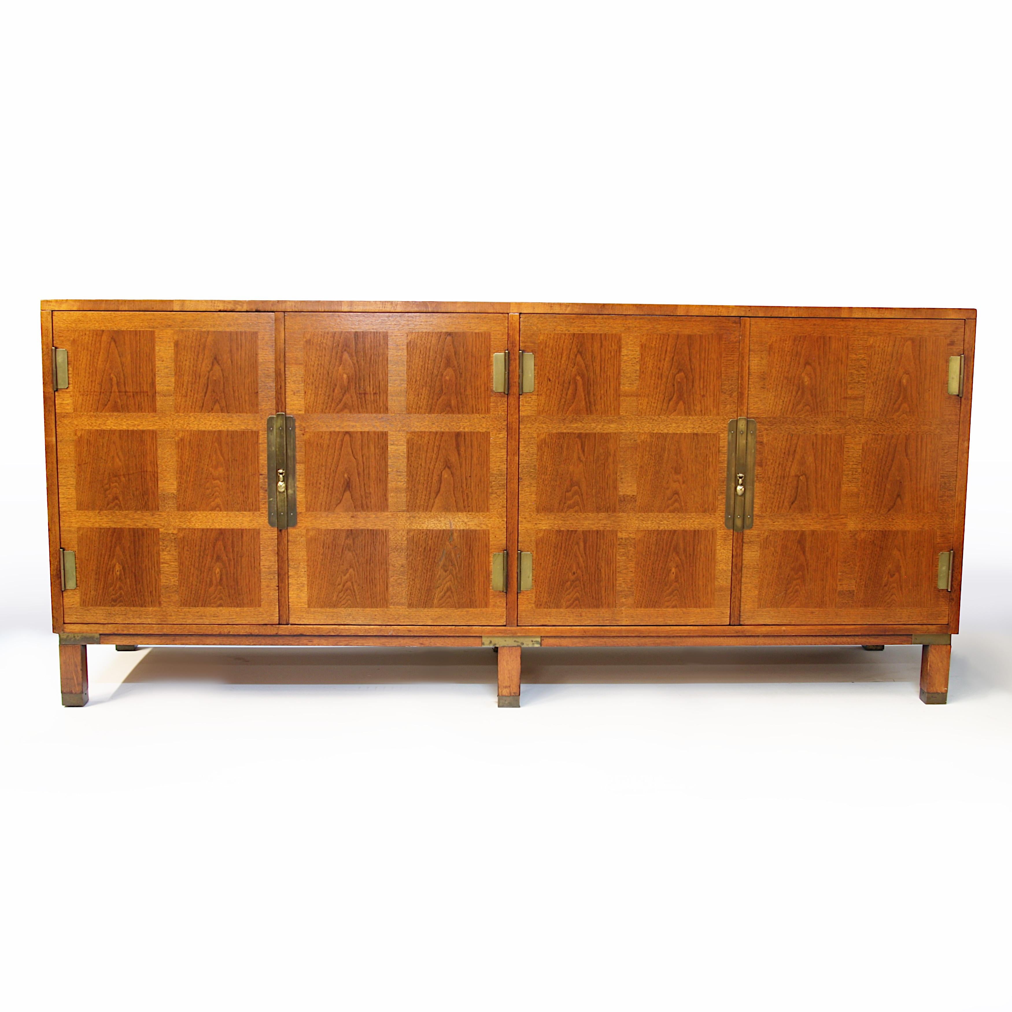 American Vintage Mid-Century Modern Walnut Credenza by Michael Taylor for Baker Furniture