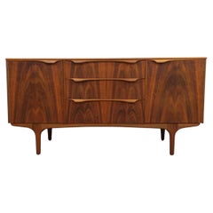 Credenza vintage de nogal moderna de mediados de siglo de Sutcliffe