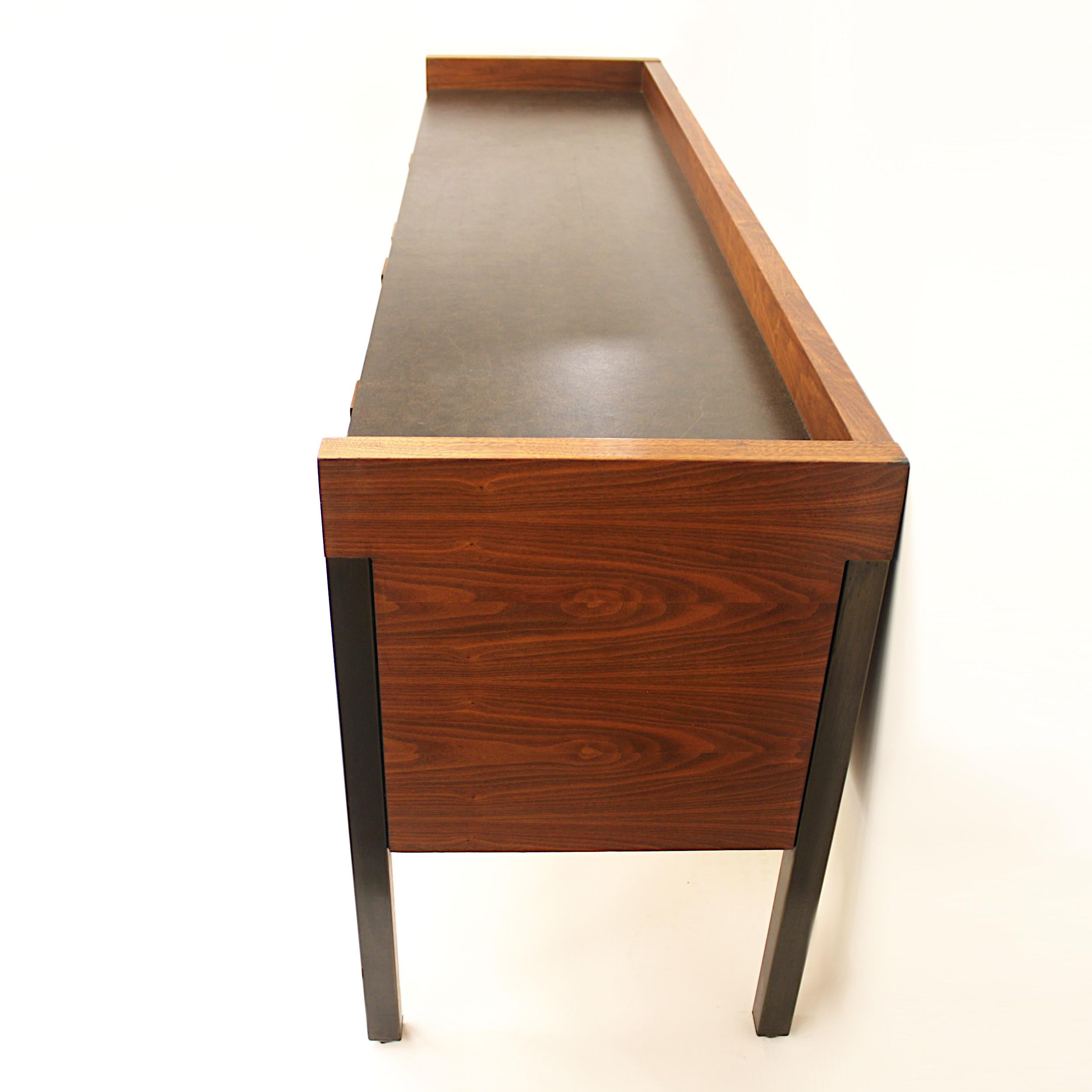 American Vintage Mid-Century Modern Walnut Credenza by the Monarch Furniture Co.