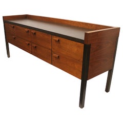 Vintage Mid-Century Modern Walnut Credenza by the Monarch Furniture Co.