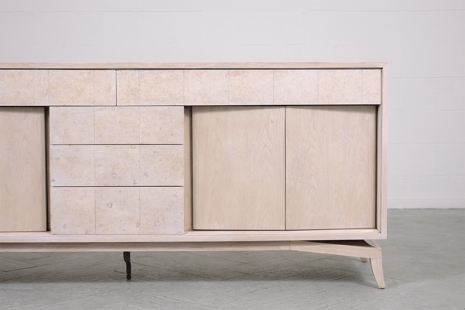 Hand-Crafted Vintage 1960s Mid-Century Modern Walnut Credenza